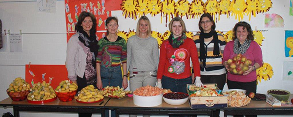 Obsttag 2016 Das ganze Schnippelteam